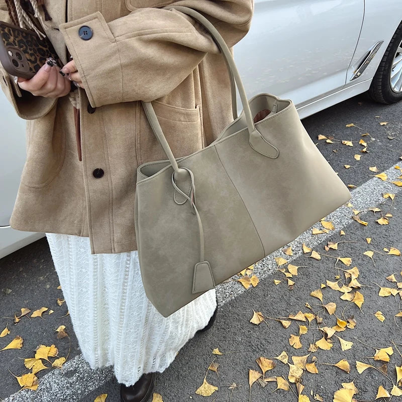 Cevik Retro Suede Tote Bag — Vintage Soul, Modern Carry