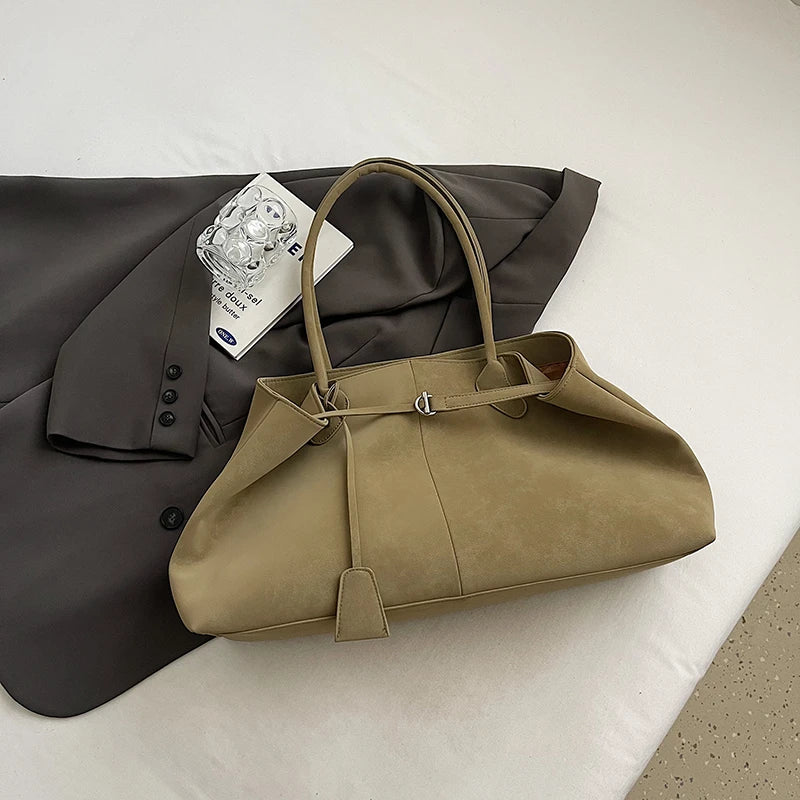 Cevik Retro Suede Tote Bag — Vintage Soul, Modern Carry