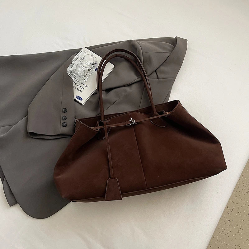 Cevik Retro Suede Tote Bag — Vintage Soul, Modern Carry